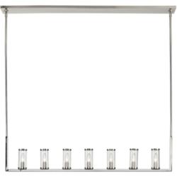 Alora Revolve E12 47-in Clear Glass/Polished Nickel Linear Pendant