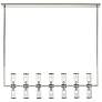 Alora Revolve E12 47-in Clear Glass/Polished Nickel Linear Pendant