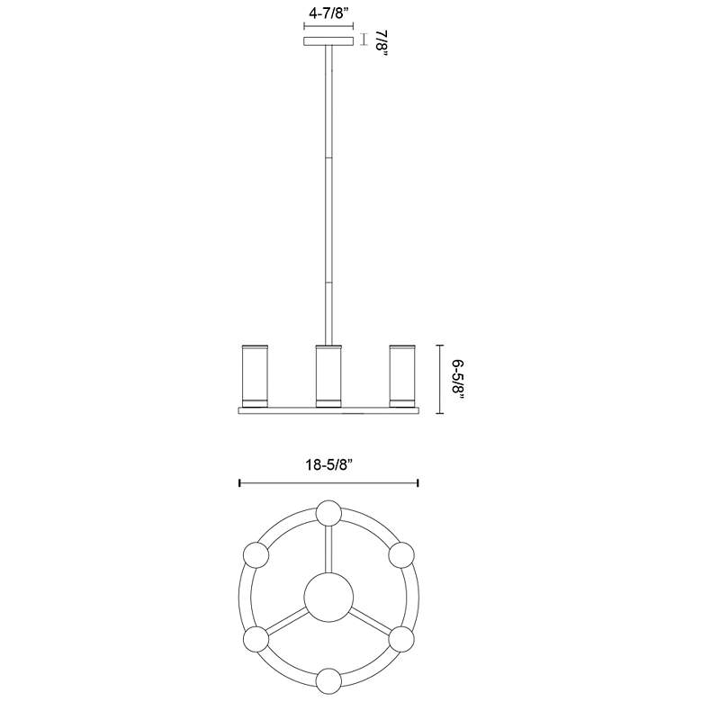 Image 3 Alora Revolve E12 6 Lights Chandeliers more views