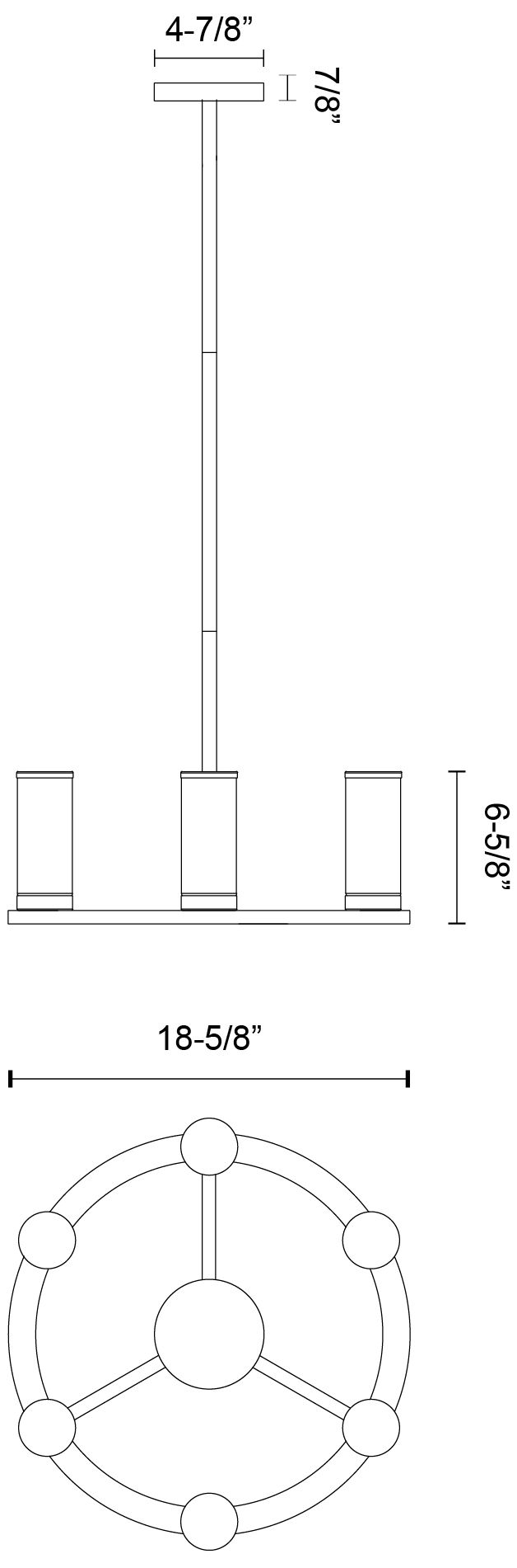 Image 3 Alora Revolve E12 6 Lights Chandeliers more views