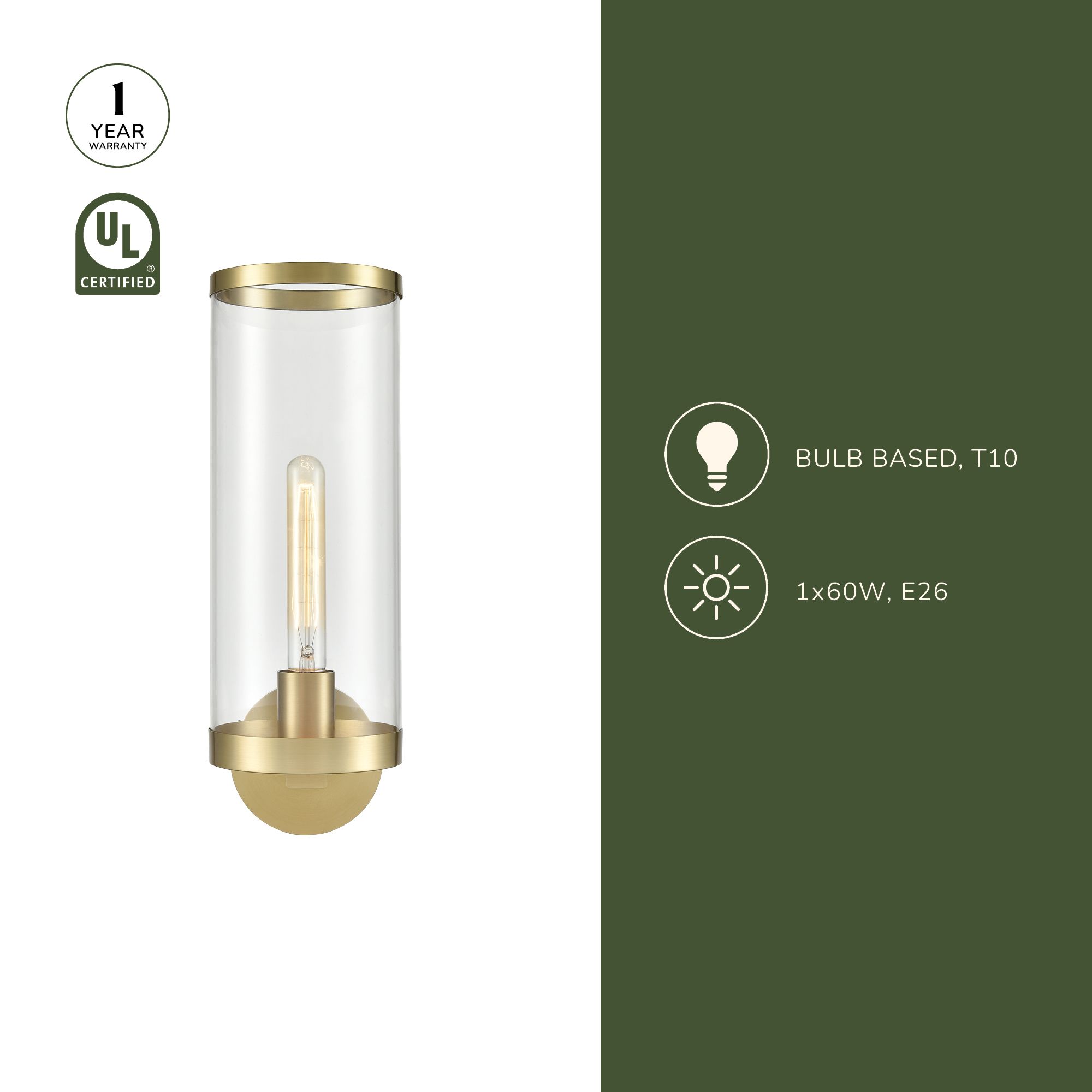 Image 4 Alora Revolve Ii E26 16-in Clear Glass/Urban Bronze Wall Vanity more views