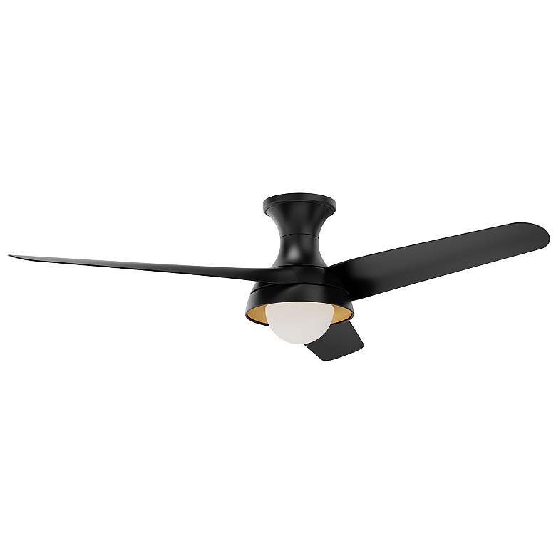 Image 1 Alora Rubio-H LED 54-in Matte Black Hugger Ceiling Fan