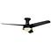 Alora Rubio-H LED 54-in Matte Black Hugger Ceiling Fan