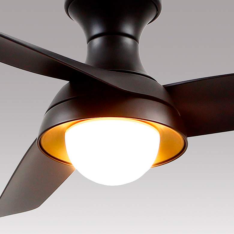 Image 2 Alora Rubio-H LED 54-in Matte Black Hugger Ceiling Fan more views