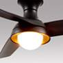 2_Alora Rubio-H LED 54-in Matte Black Hugger Ceiling Fan more views