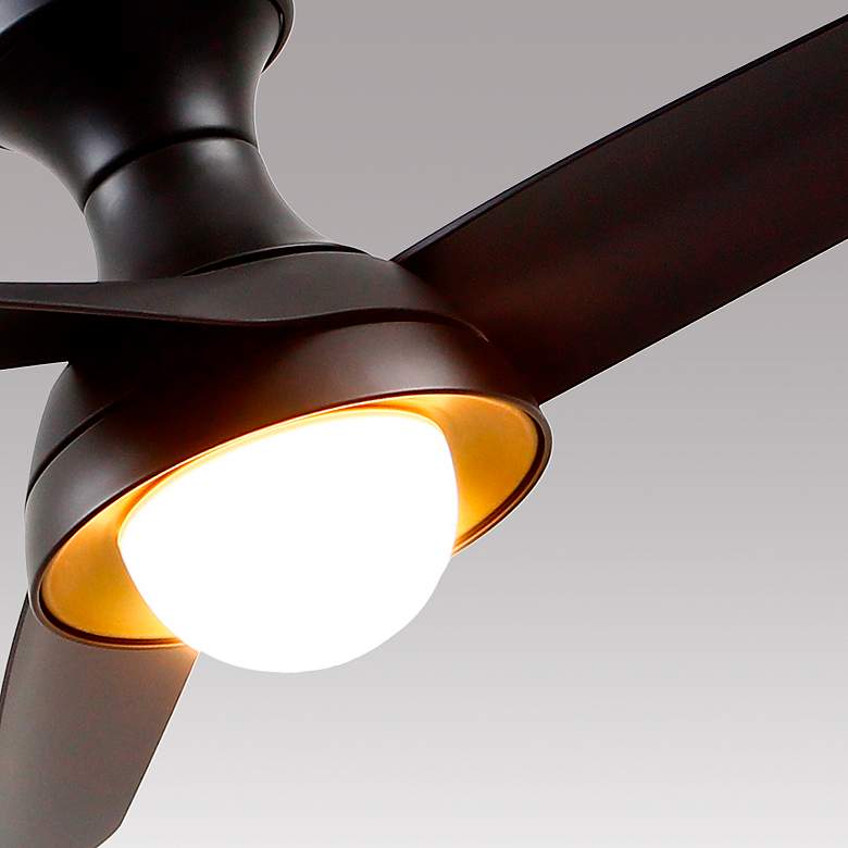 Image 3 Alora Rubio-H LED 54-in Matte Black Hugger Ceiling Fan more views