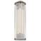 Alora Sabre LED 12-in Polished Nickel/Ribbed Glass Wall Vanity
