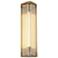 Alora Sabre LED 12-in Ribbed Glass/Vintage Brass Wall Vanity