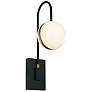 1_Alora Tagliato LED 6-in Matte Black/Brushed Gold Wall Vanity