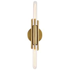 Image1 of Alora Torres E26 11-in Vintage Brass Wall Vanity