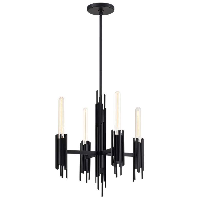 Image 1 Alora Torres E26 19-in Matte Black Chandelier