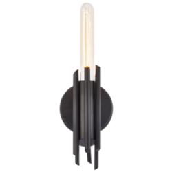 Alora Torres E26 9-in Matte Black Wall Vanity