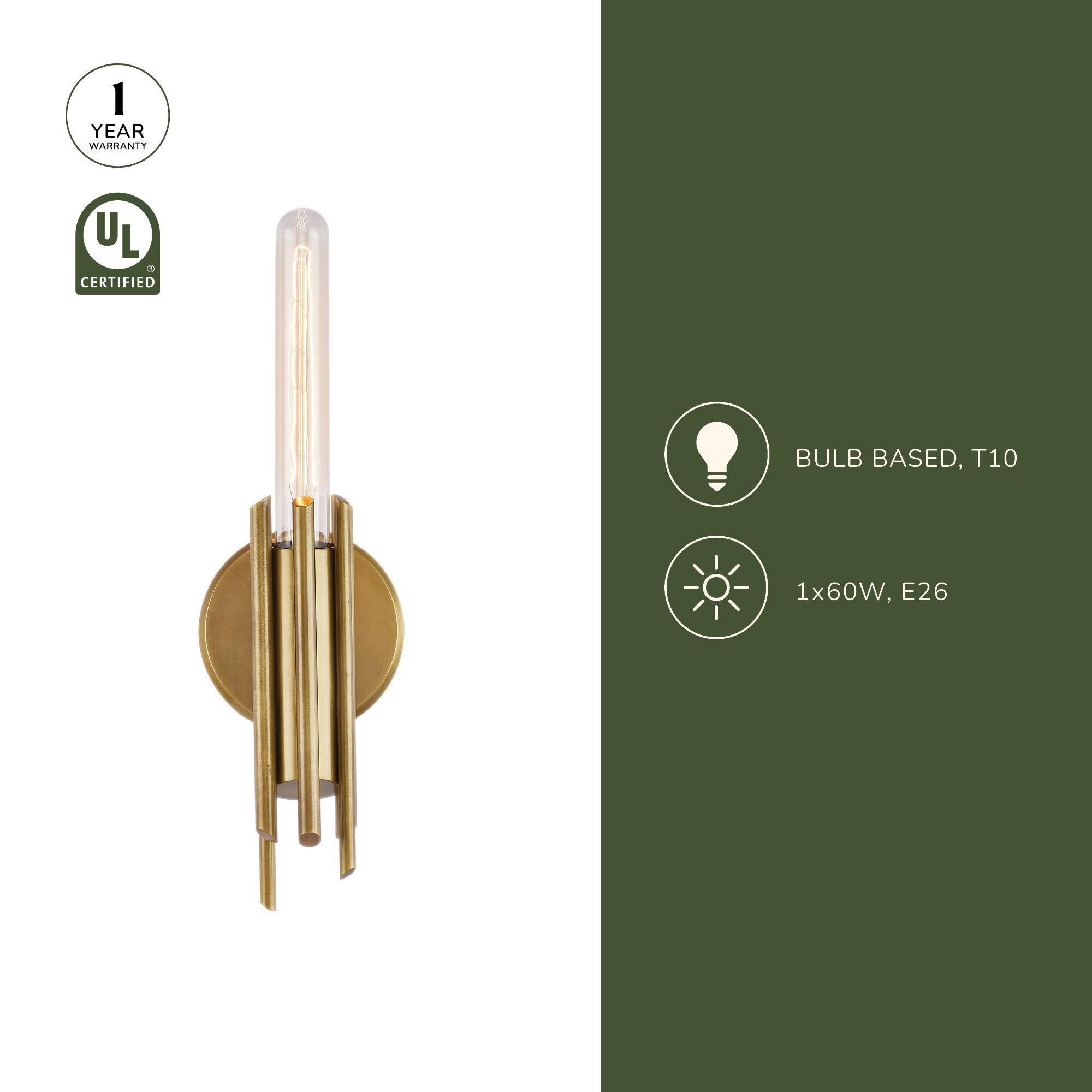 Image 4 Alora Torres E26 9-in Polished Nickel Wall Vanity more views