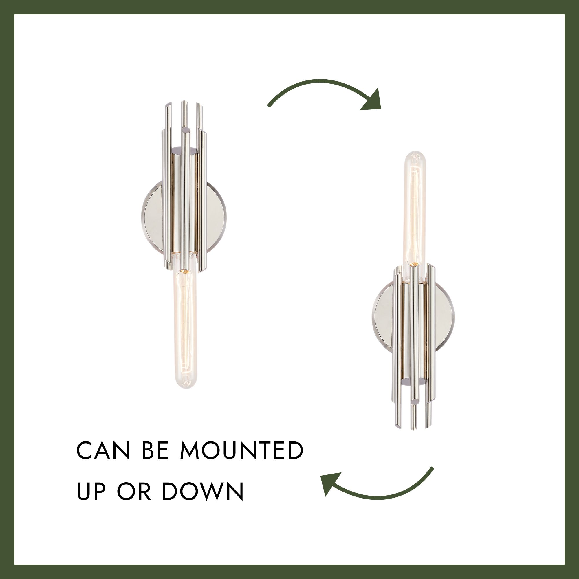 Alora Torres E26 9-in Polished Nickel Wall Vanity