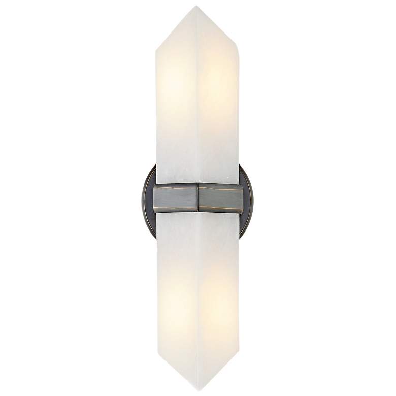 Image 1 Alora Valencia E26 15-in Urban Bronze/Alabaster Wall Vanity