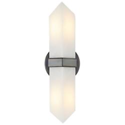 Alora Valencia E26 15-in Urban Bronze/Alabaster Wall Vanity