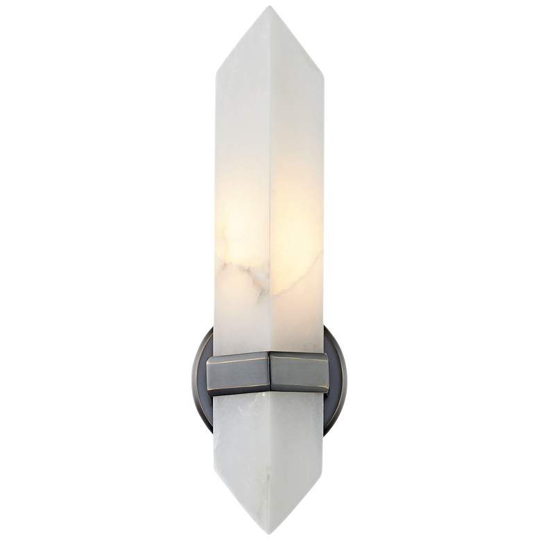 Image 1 Alora Valencia E26 5-in Urban Bronze/Alabaster Wall Vanity