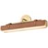 Alora Valise LED 20-in Vintage Brass/Cognac Leather Wall Vanity