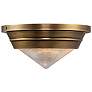 1_Alora Willard E12 10-in Vintage Brass/Prismatic Glass Flush Mount