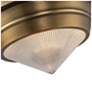 2_Alora Willard E12 10-in Vintage Brass/Prismatic Glass Flush Mount more views