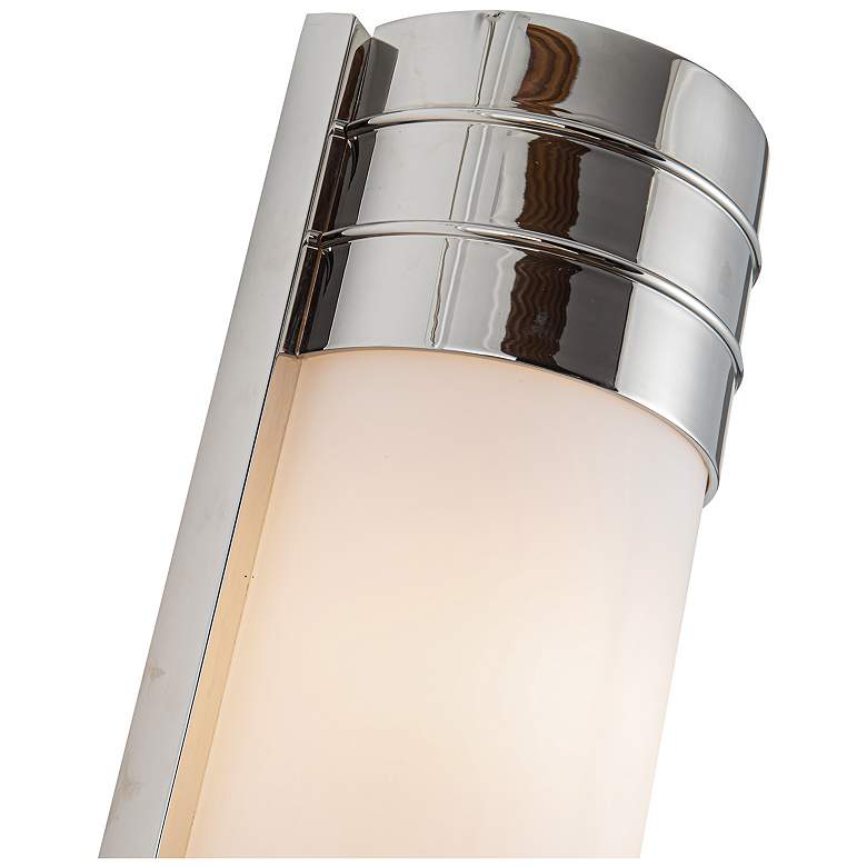 Image 2 Alora Willard E12 18-in Polished Nickel/Opal Matte Glass Wall Vanity more views