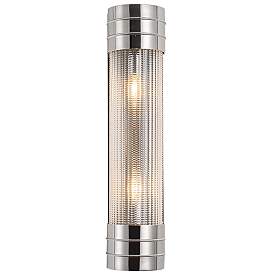 Image1 of Alora Willard E12 18-in Polished Nickel/Prismatic Glass Wall Vanity