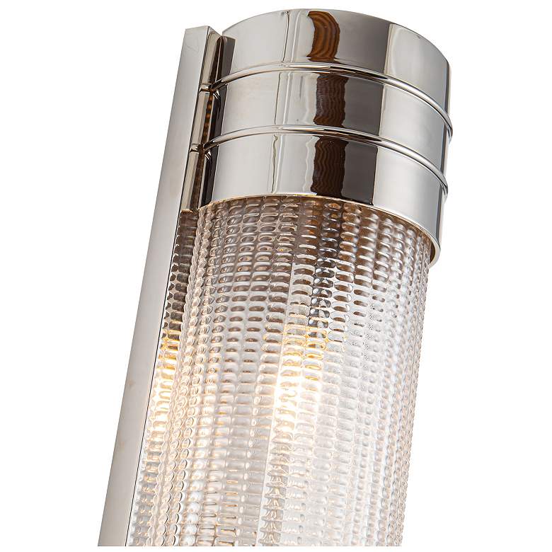 Image 2 Alora Willard E12 18-in Polished Nickel/Prismatic Glass Wall Vanity more views