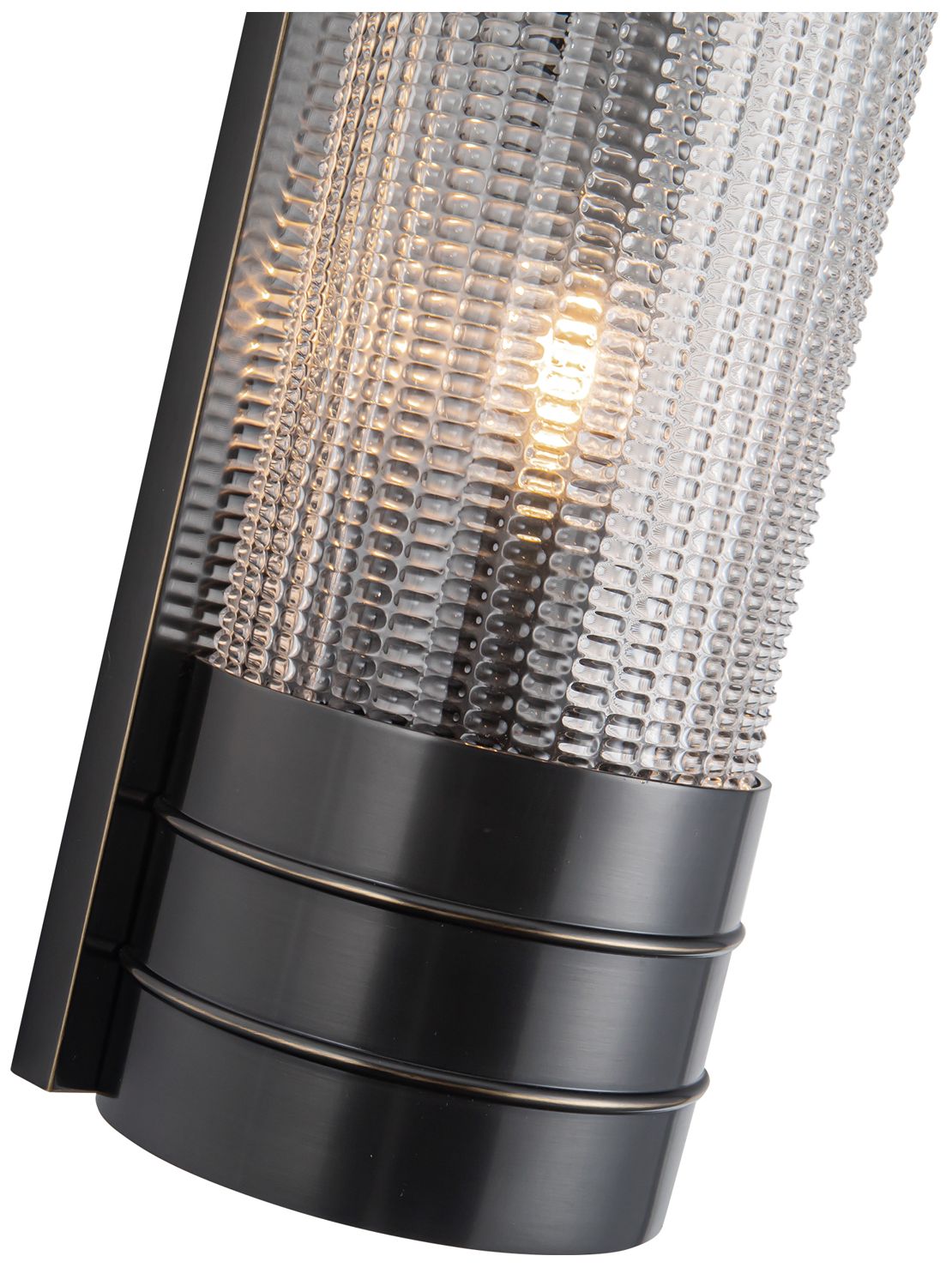 Image 2 Alora Willard E12 18-in Urban Bronze/Prismatic Glass Wall Vanity more views