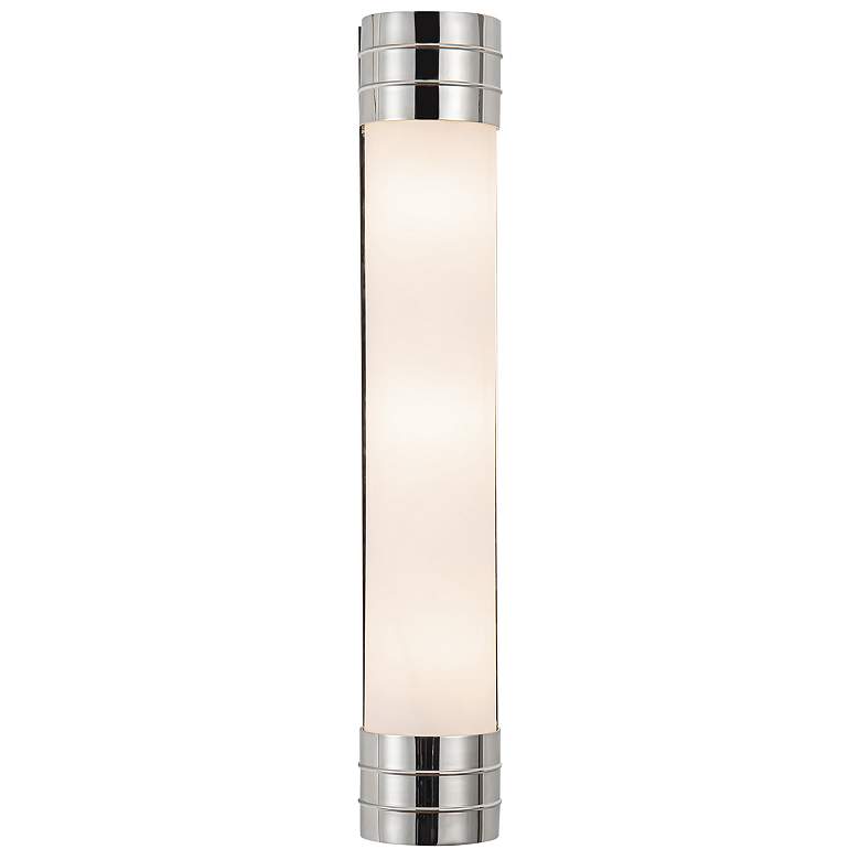 Image 1 Alora Willard E12 24-in Polished Nickel/Opal Matte Glass Wall Vanity