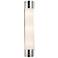 Alora Willard E12 24-in Polished Nickel/Opal Matte Glass Wall Vanity