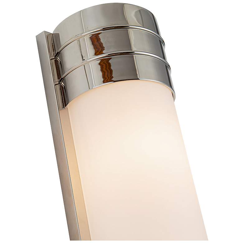 Image 2 Alora Willard E12 24-in Polished Nickel/Opal Matte Glass Wall Vanity more views