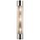 Alora Willard E12 24-in Polished Nickel/Prismatic Glass Wall Vanity