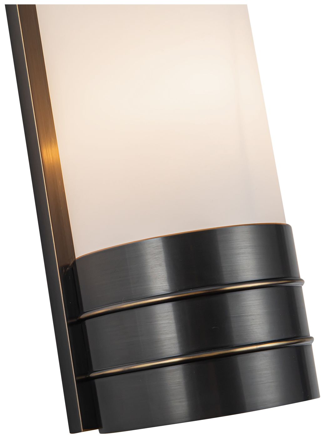 Image 2 Alora Willard E12 24-in Urban Bronze/Opal Matte Glass Wall Vanity more views
