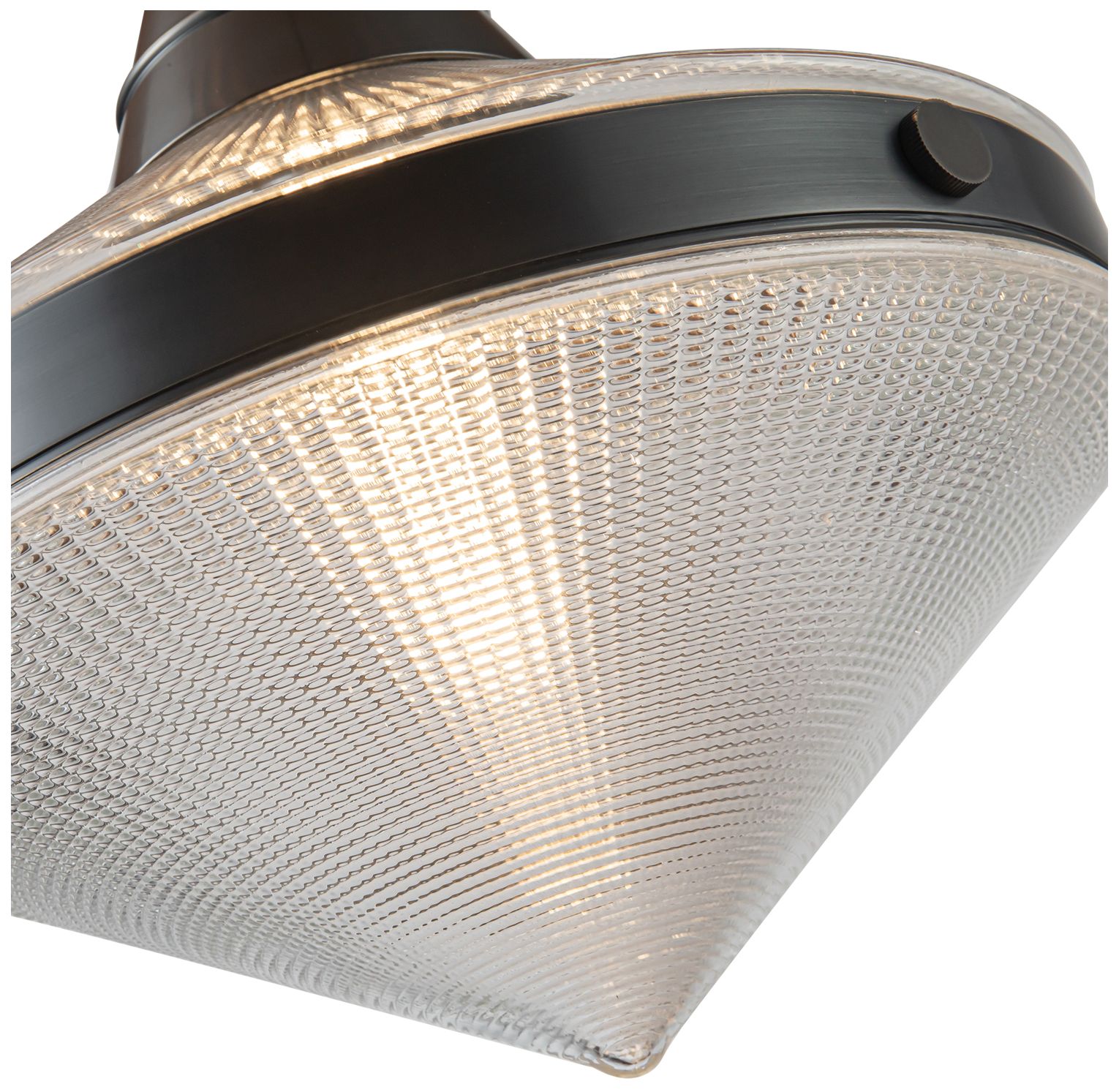 Image 2 Alora Willard E26 14-in Urban Bronze/Prismatic Glass Pendant more views