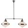 Alora Willard E26 41-in Polished Nickel/Opal Matte Glass Linear Pendant