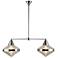 Alora Willard E26 41-in Polished Nickel/Prismatic Glass Linear Pendant