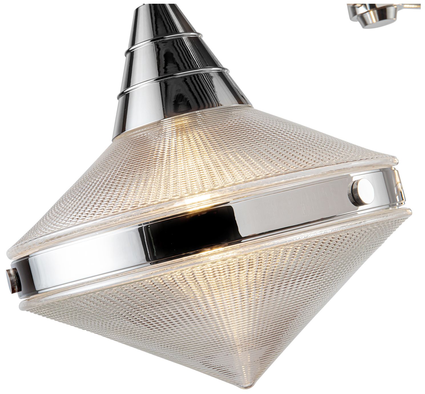 Image 2 Alora Willard E26 41-in Polished Nickel/Prismatic Glass Linear Pendant more views