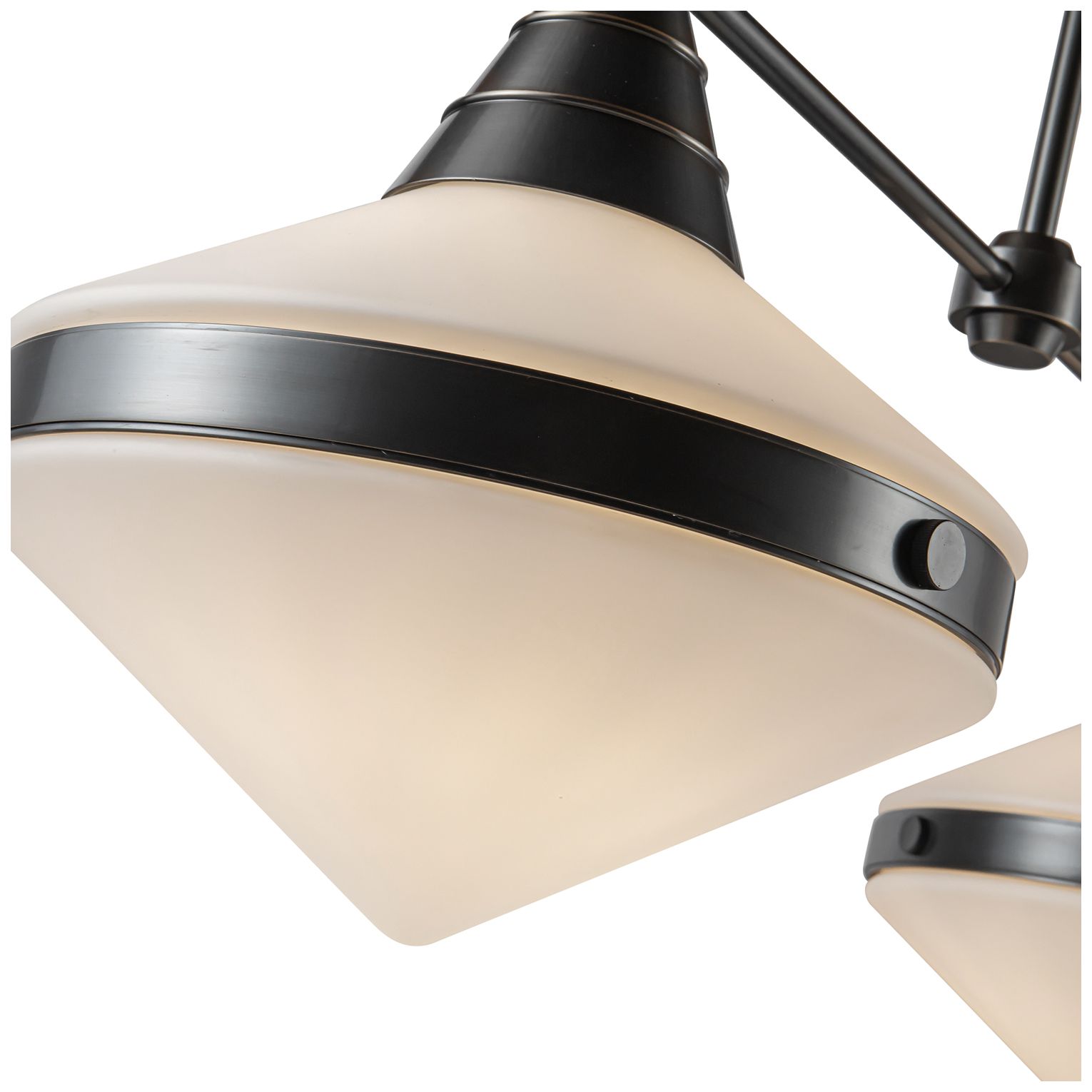 Image 2 Alora Willard E26 41-in Urban Bronze/Opal Matte Glass Linear Pendant more views