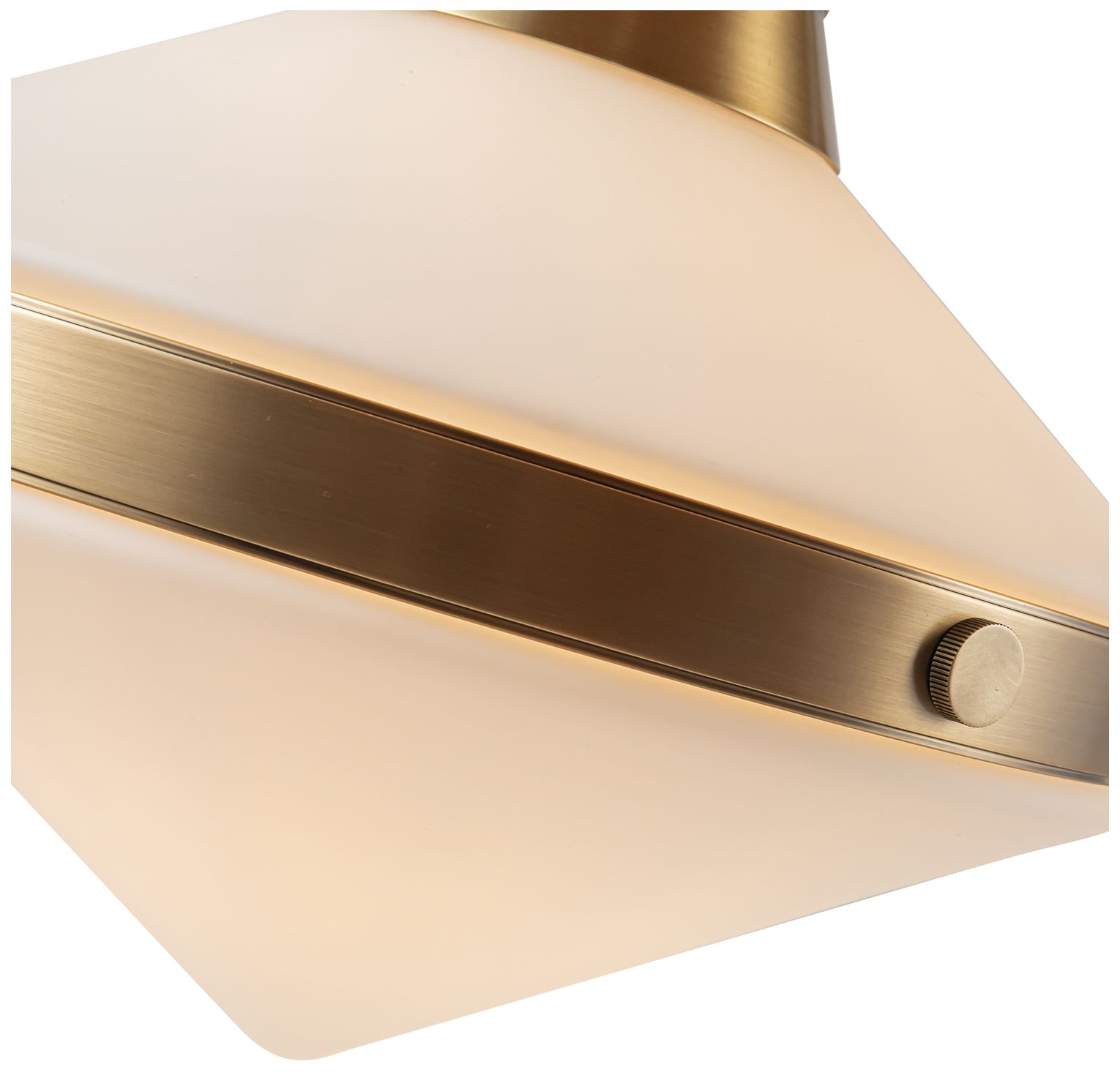 Image 2 Alora Willard E26 41-in Vintage Brass/Opal Matte Glass Linear Pendant more views