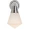 Alora Willard E26 6-in Polished Nickel/Opal Matte Glass Wall Vanity