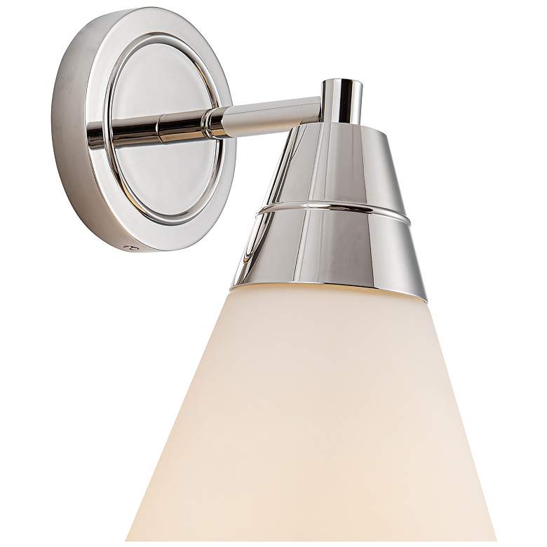 Image 3 Alora Willard E26 6-in Polished Nickel/Opal Matte Glass Wall Vanity more views