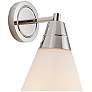 3_Alora Willard E26 6-in Polished Nickel/Opal Matte Glass Wall Vanity more views