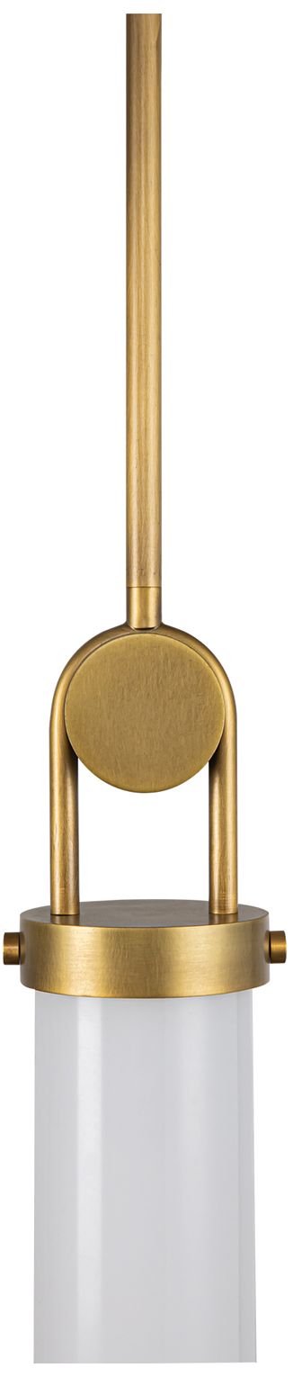 Image 2 Alora Wynwood E26 15-in Vintage Brass/Glossy Opal Pendant more views