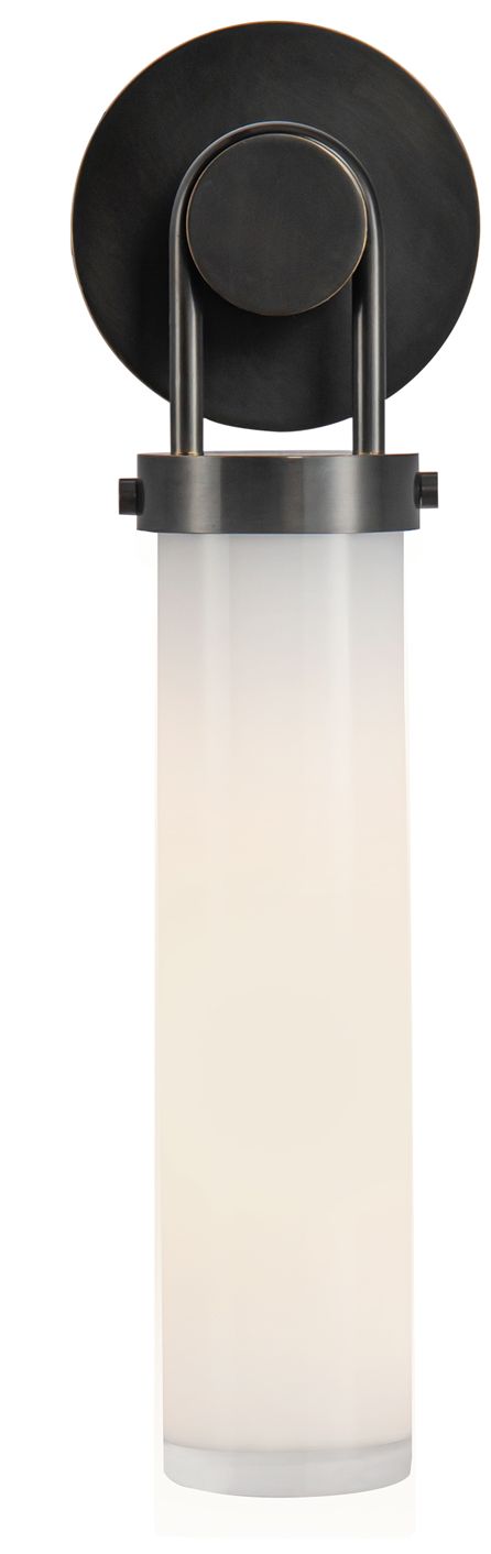 Image 2 Alora Wynwood E26 16-in Urban Bronze/Glossy Opal Wall Vanity more views