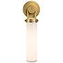 Thumbnail2 of Alora Wynwood E26 16-in Vintage Brass/Glossy Opal Wall Vanity more views