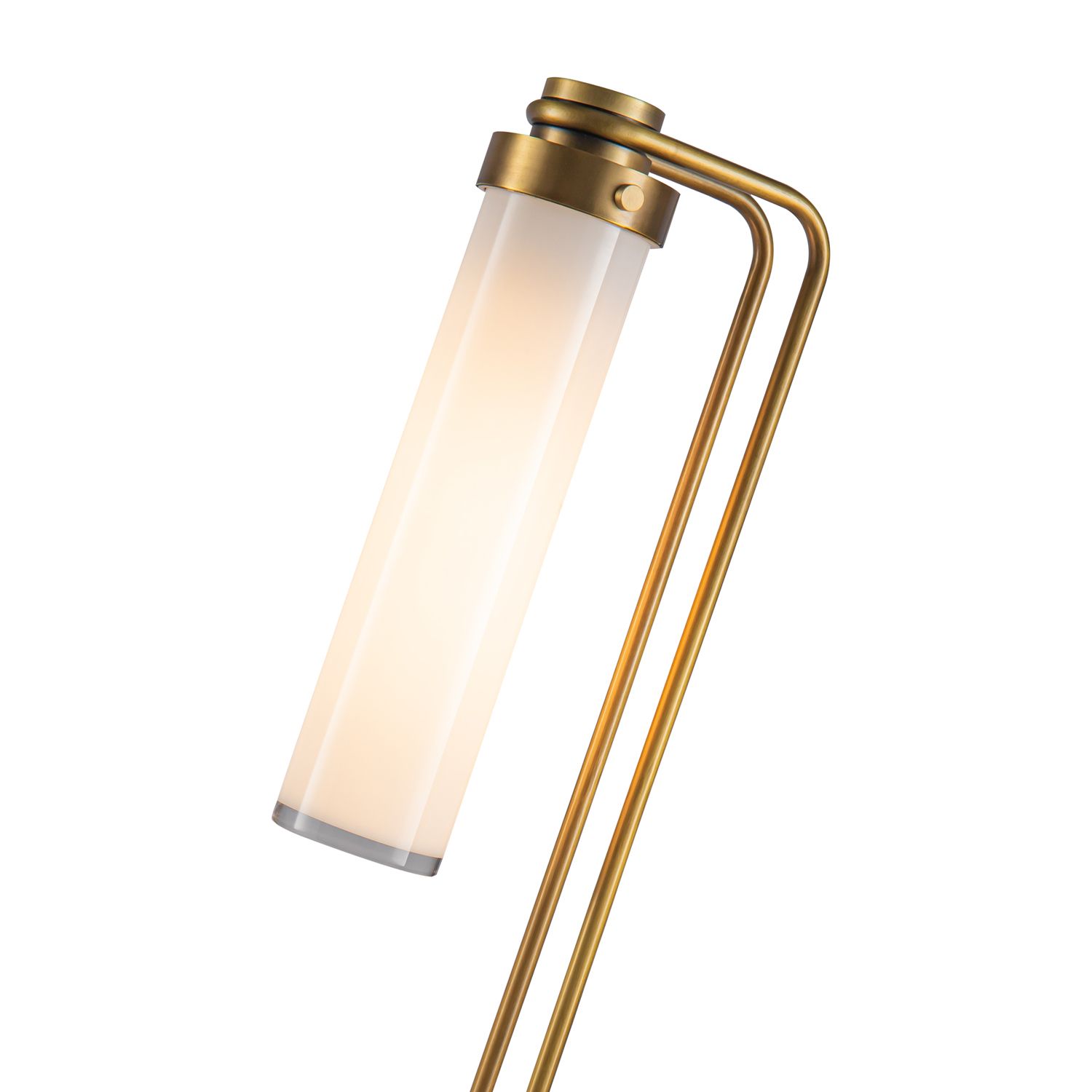 Image 2 Alora Wynwood E26 22-in Vintage Brass/Glossy Opal Table Lamp more views
