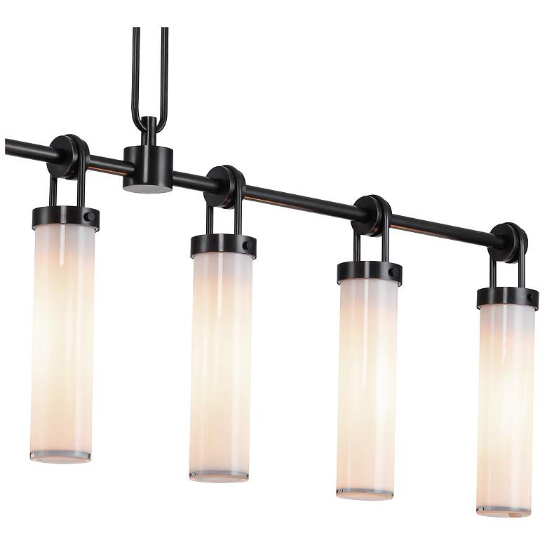 Image 2 Alora Wynwood E26 52-in Urban Bronze/Glossy Opal Linear Pendant more views