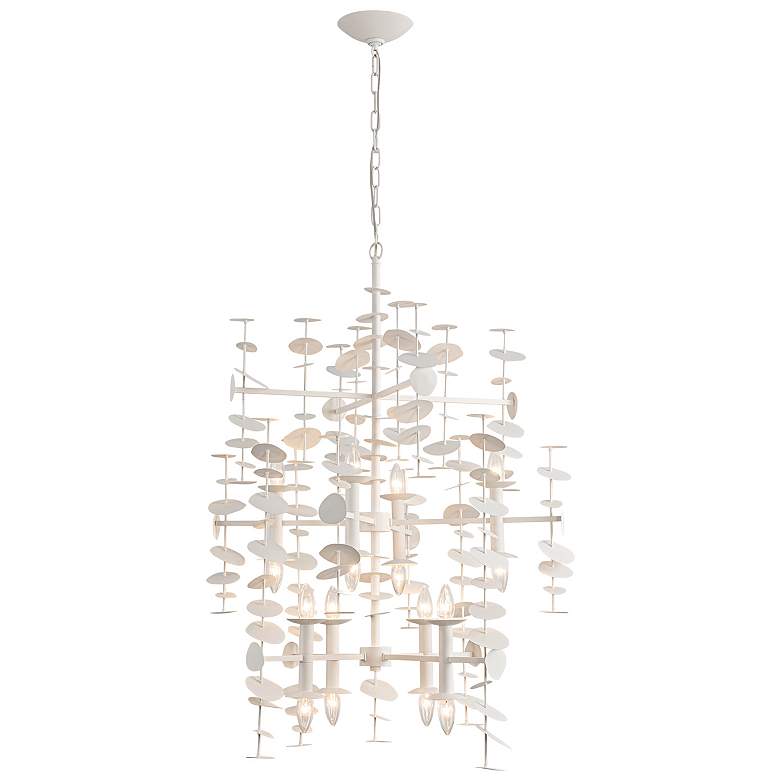 Image 1 Alora Yukari E12 41-in Matte White Chandelier