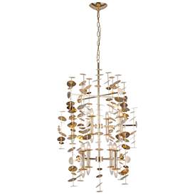 Image1 of Alora Yukari E12 41-in Polished Brass Chandelier