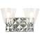 Alpha 2 Light Vanity Light With Glass in Polished Chrome